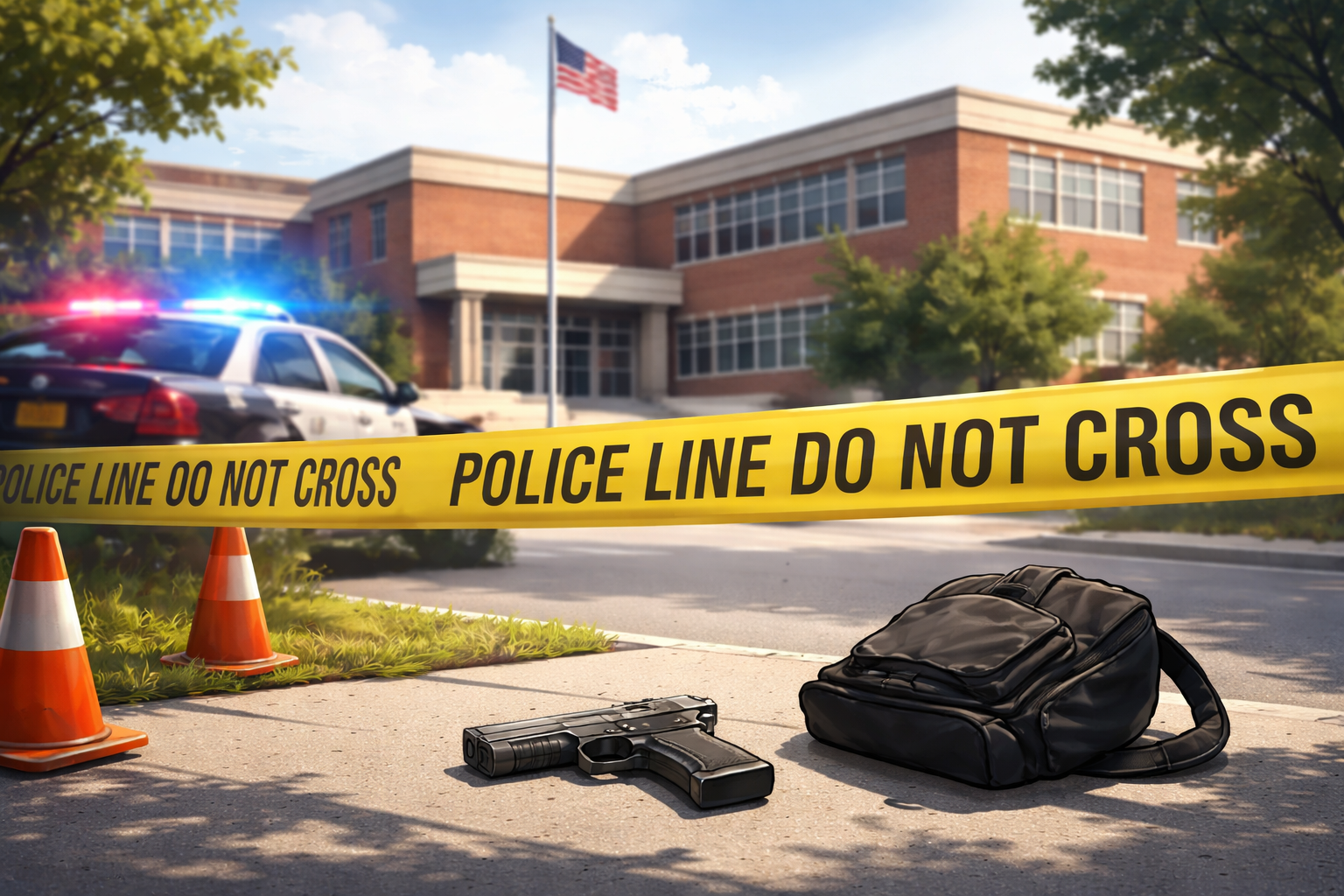 Image from the original report: Two Students Involved in Separate Weapons Incidents at Magruder High School