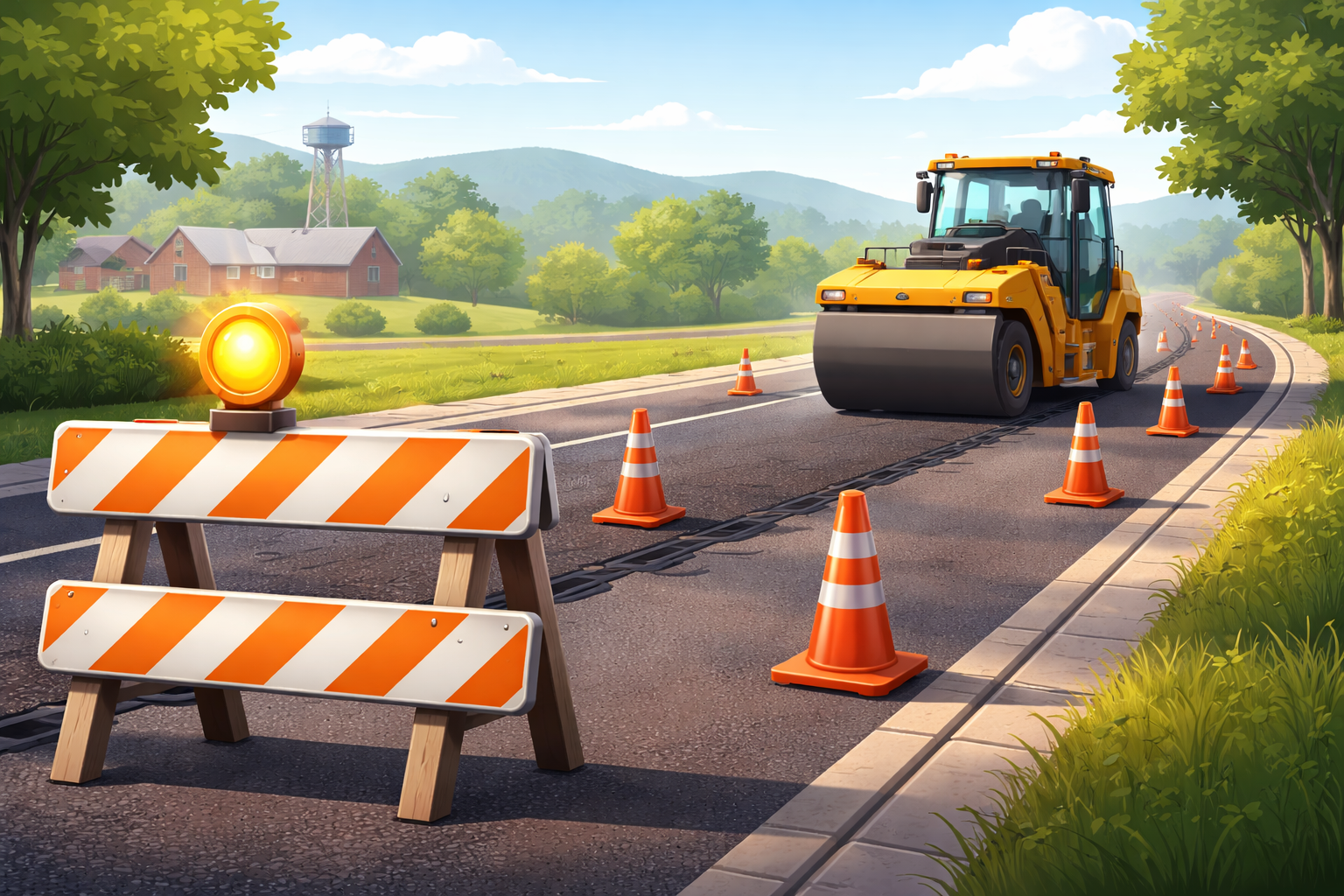 Editorial illustration for: Frederick County Details Scheduled Road Work Under Pavement Management Program