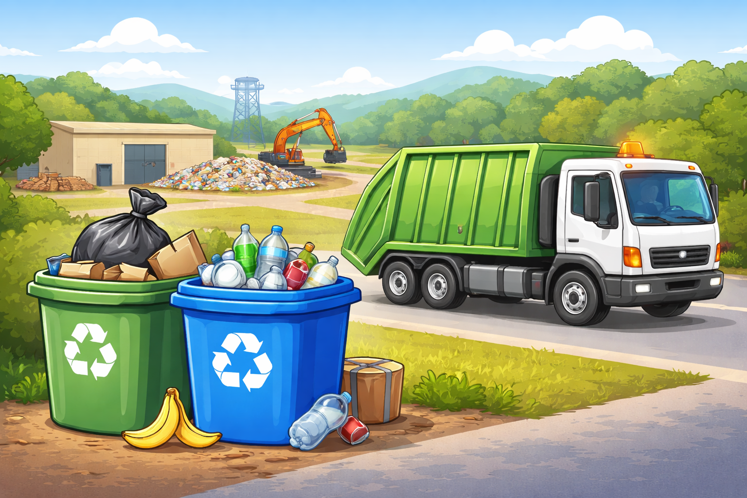 Editorial illustration for: Frederick County Outlines Solid Waste and Recycling Resources